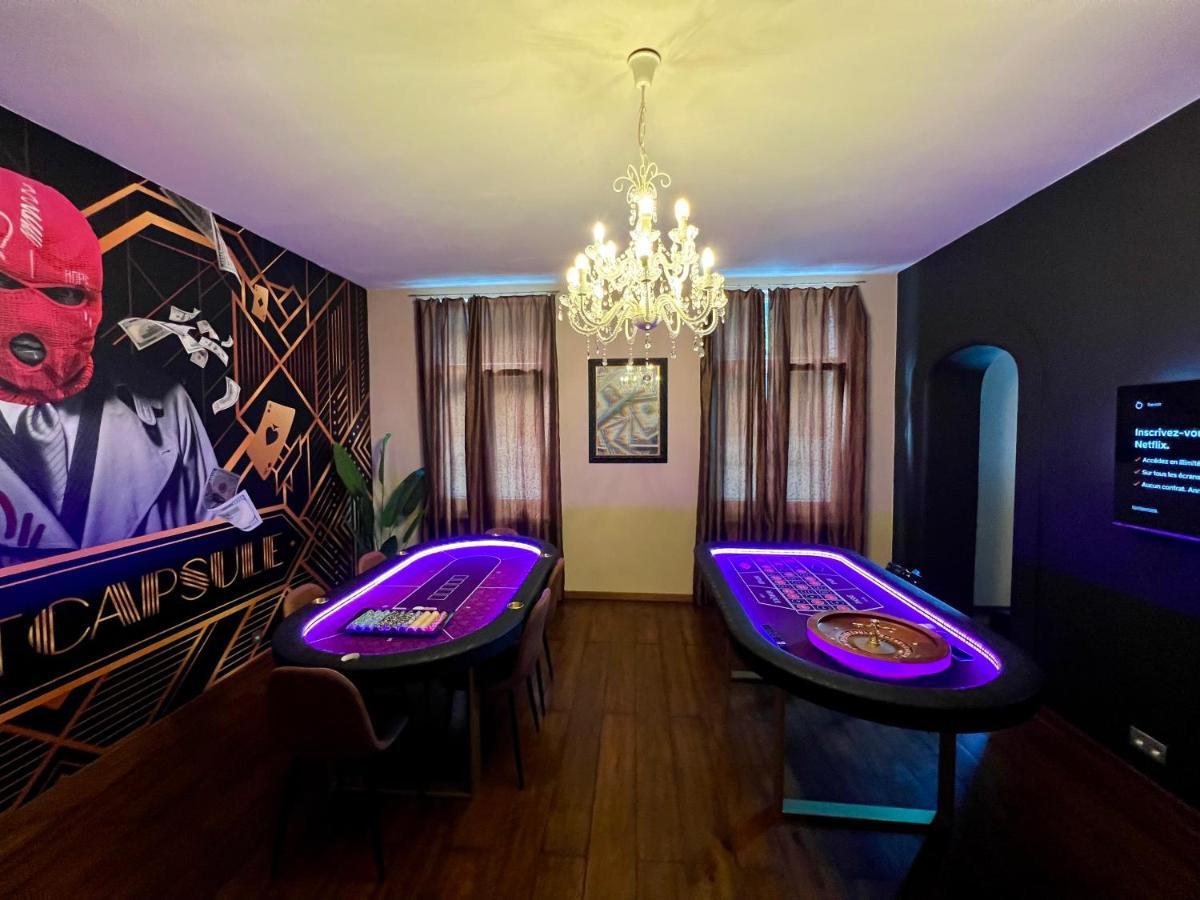 Apartament Capsule Casino - Jacuzzi - Billard - Netflix - Console & Jeux Mons Zewnętrze zdjęcie