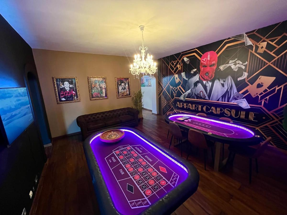 Apartament Capsule Casino - Jacuzzi - Billard - Netflix - Console & Jeux Mons Zewnętrze zdjęcie