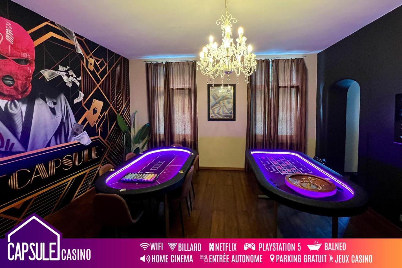 Apartament Capsule Casino - Jacuzzi - Billard - Netflix - Console & Jeux Mons Zewnętrze zdjęcie